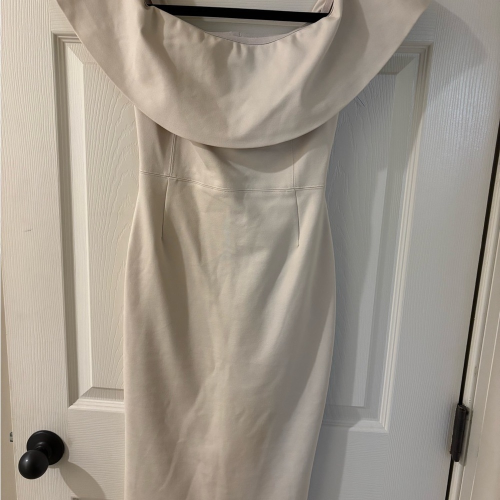 Babaton Cream Strapless Dress Size 00